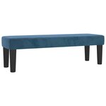 vidaXL banc Bleu foncé 100 x 30 x 30 cm Velours