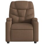 vidaXL Fauteuil inclinable Marron Tissu
