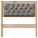 vidaXL Tête de lit Autre Marron et taupe 80 cm Bois massif en pin