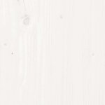 vidaXL Salon de jardin 5 Pièces avec coussins blanc bois massif