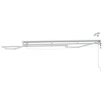 vidaXL Cadre de store électrique avec LED Blanc 2 5 x 2 m Aluminium