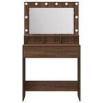 vidaXL Coiffeuse Chêne brun 79 x 41 x 135 cm Bois d'ingénierie