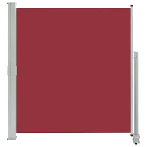 vidaXL Auvent latéral rétractable de patio 140 x 300 cm Rouge