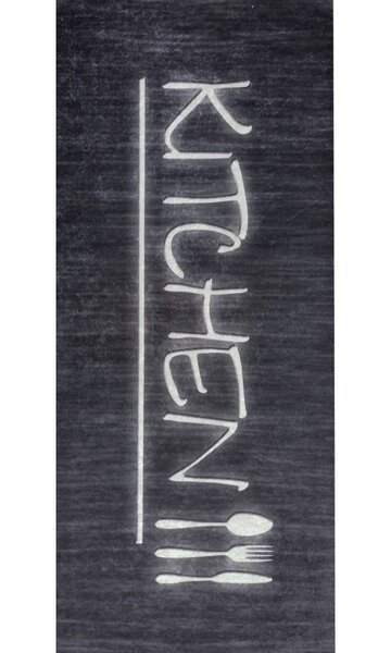 Tapis de cuisine KITCHEN 60 x 90 cm - Noir