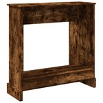 VidaXL Cadre de cheminée chêne fumé 90x30x90 cm bois d'ingénierie