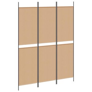 vidaXL Paravent à 3 panneaux Beige 150 x 200 cm Tissu