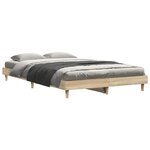 vidaXL Cadre de lit sans matelas chêne sonoma 120x200 cm