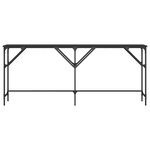 vidaXL Table console noir 180x29x75 cm bois d'ingénierie