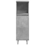 vidaXL Ensemble de meubles de salle de bain 3 Pièces gris béton