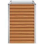 vidaXL Jardinière surélevée 98 x 50 x 68 cm Acier galvanisé