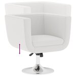 vidaXL Chaises de bar lot de 2 blanc similicuir