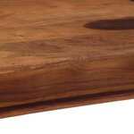 vidaXL Table à manger 120x60x77 cm bois massif d'acacia