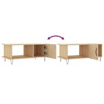 vidaXL Table basse chêne sonoma 90x50x40 cm bois d'ingénierie