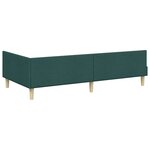 vidaXL Cadre de lit d'angle Autre Vert foncé 80 x 200 cm