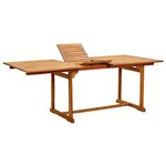 vidaXL Ensemble à Manger de jardin 7Pièces bois d'acacia solide textilène
