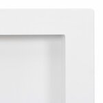 vidaXL Niche de douche avec 2 compartiments Blanc brillant 41x69x9 cm