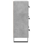 vidaXL Buffet gris béton 69 5x34x90 cm bois d'ingénierie