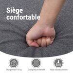 vidaXL Fauteuil inclinable électrique noir tissu