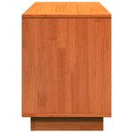 vidaXL Armoire à chaussures cire marron 110x34x45 cm bois pin massif