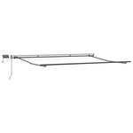 vidaXL Auvent manuel rétractable avec LED marron 400x300 cm