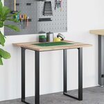 vidaXL Dessus de bureau non traité 80x60x2 cm bois d'acacia massif