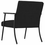 vidaXL fauteuil Noir 59 x 75 x 78 cm tissu