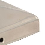 vidaXL Bouchons de poteau de clôture pyramidaux 6 Pièces Inox 101x101 mm