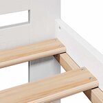 vidaXL Cadre de lit sans matelas blanc 140x190 cm bois de pin massif