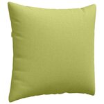 vidaXL Coussins de canapé 2 Pièces Vert clair 45 x 45 cm tissu