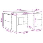 vidaXL Lit haut pour enfants avec bureau Blanc Bois d'ingénierie