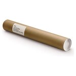 Tube carton rond postal brun raja 80x850 mm (lot de 25)