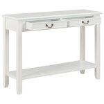 vidaXL Table console Blanc 110x35x80 cm Bois