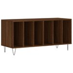 vidaXL Armoire à disques chêne marron 100x38x48 cm bois d'ingénierie