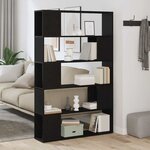 vidaXL Centre de divertissement Noir 100 x 24 x 155 cm