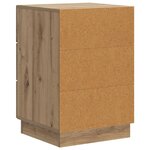 vidaXL Cabinet de chevet Chêne artisanal 43 x 41 x 63 5 cm