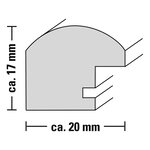 Cadre photo en plastique 'sofia'  argent  20 x 30 cm hama