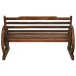 Vidaxl banc de jardin 112 cm bois de sapin massif