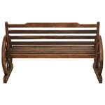 vidaXL Banc de jardin 112 cm bois de sapin massif