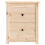 vidaXL Tables de chevet 2 Pièces 50x35x61 5 cm Bois de pin massif