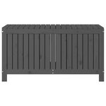 vidaXL Boîte de rangement de jardin Gris 121x55x64 cm Bois de pin