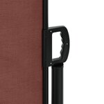 vidaXL Auvent latéral rétractable marron 140x1200 cm