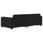 vidaXL Lit de jour avec lit gigogne noir 90x190 cm velours