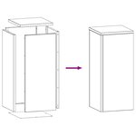 vidaXL Support de Plante 2 Pièces Rouillé 24 x 24 x 55 cm Acier patiné