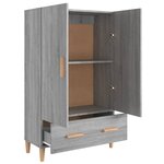vidaXL Buffet Sonoma gris 70x31x115 cm Bois d'ingénierie