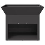 vidaXL Braise Noir 50 x 50 x 40 cm Acier
