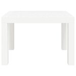 vidaXL Table de jardin blanc 59x47x40 cm PP