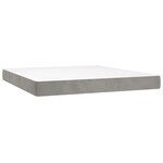 vidaXL Matelas de lit à ressorts ensachés fermeté moyenne gris clair 160x220x20 cm