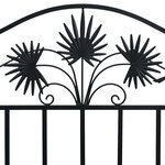 vidaXL Banc de jardin Noir 104 x 54 x 93cm Acier