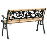 vidaXL banc Marron 116 x 54 x 73cm bois