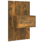 vidaXL Tête de lit avec armoires Chêne fumé Bois d'ingénierie